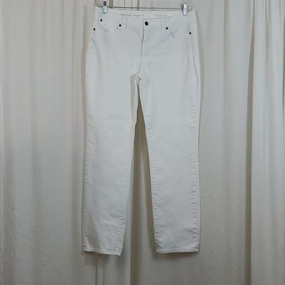 Talbots Denim - TALBOTS Heritage Straight Leg White Jeans